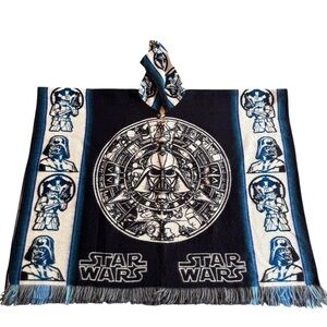 Star Wars adult size alpaca poncho, one size, unisex. Made in Ecuador